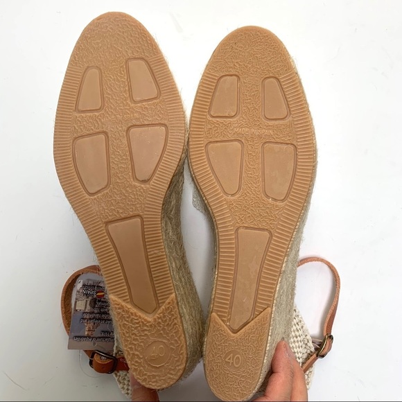 PICON Handmade Woven Wedge Espadrille Sandals - Picture 8 of 16